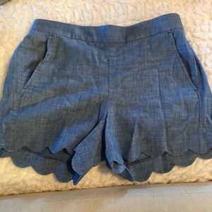 JCREW Factory Chambray Pull-on Shorts , size XS